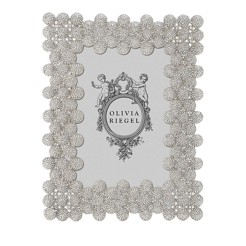Olivia Riegel Marley Crystal Frame In Silver