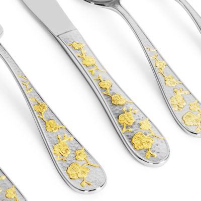Orchid Gold 5-Piece Flatware Place Setting