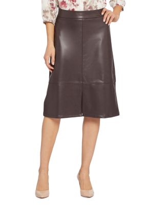 Nydj Faux Leather A Line Skirt