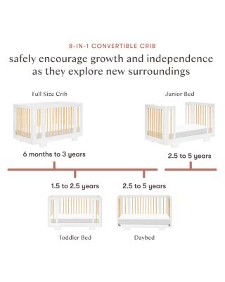 Yuzu 8 in 1 Convertible Crib with All Stages Conversion Kits