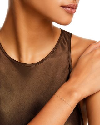 14K Yellow Gold Itty Bitty Symbols Hummingbird Link Chain Bracelet