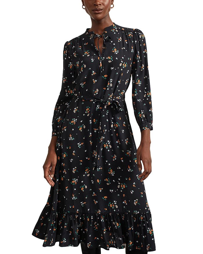 HOBBS LONDON Limited Collection Bailey Floral Midi Dress | Bloomingdale's