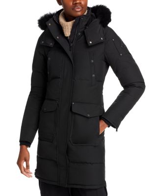 【MOOSE KNUCLES】ONYX CAUSAPSCAL PARKA ロングコート Moose Knuckles Onyx Causapscal Shearling Trim Down Parka