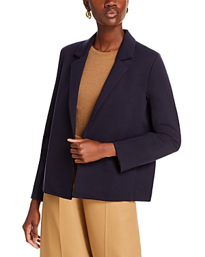 Eileen Fisher Open-front Flex Ponte Blazer In Noctn