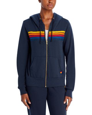 Rainbow-Stripe Hoodie 