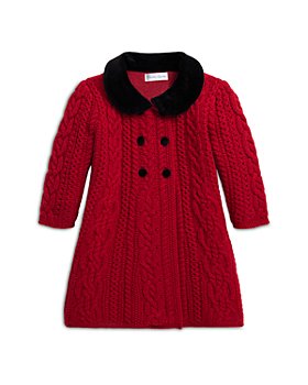 Ralph Lauren - Girls' Aran-Knit Wool Sweater Coat - Baby