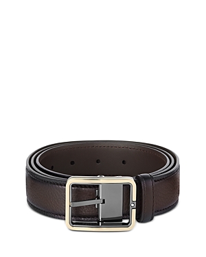 Shop Montblanc Men's Brown Leather Belt