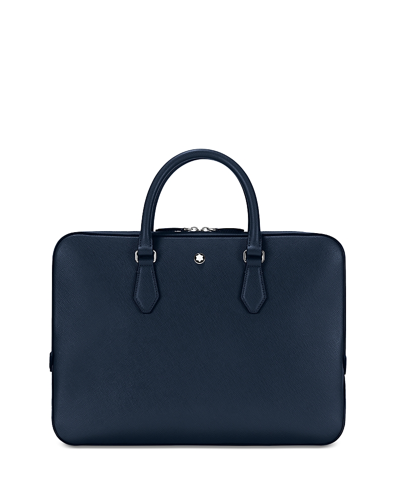 Montblanc Sartorial Leather Document Case In Blue