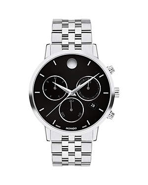 Shop Movado Museum Classic Chronograph, 42mm In Black/silver