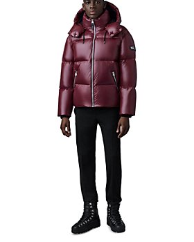 Valentino Camouflage Hooded Puffer Coat in Orange for Men