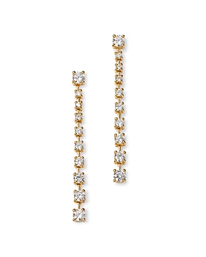 Bloomingdale's Diamond Linear Drop Earrings In 14k Yellow Gold, 1.0 Ct. T.w.