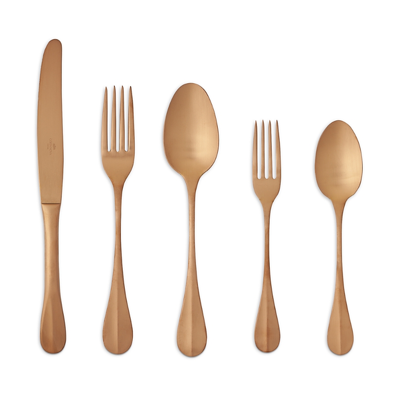 Costa Nova Nau Pvd Copper 5-piece Place Setting In Gold