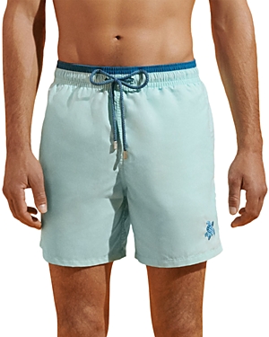 Shop Vilebrequin Solid Tortoise 6 Swim Shorts In Antigua