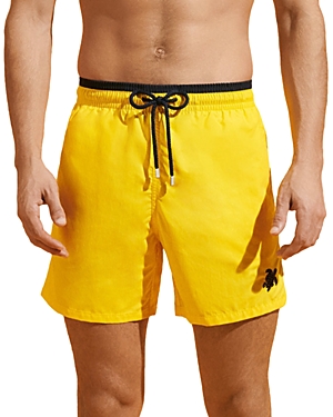 Vilebrequin Solid Tortoise Swim Shorts In Sun