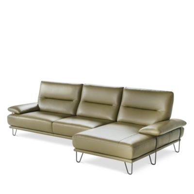 Amica 2-Piece Leather Sectional