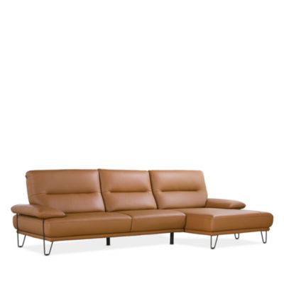 Amica 2-Piece Leather Sectional