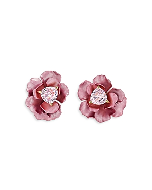 Anabela Chan Blush Rose Stud Earrings In Pink