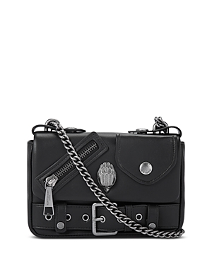 Kurt Geiger Hackney Small Leather Handbag In Black
