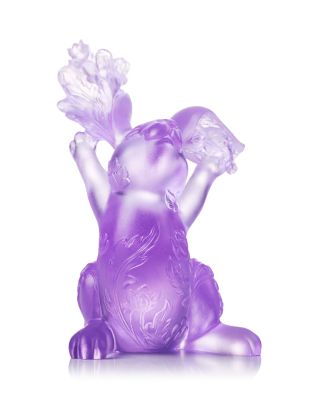 Spring Breeze Felicitous Rabbit Crystal Figure