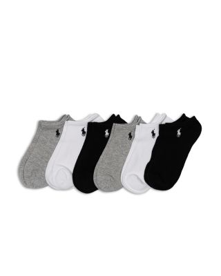 Flat Knit Ankle Socks, Pack of 6