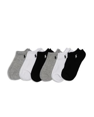 Ralph Lauren Flat Knit Ankle Socks, Pack of 6 | Bloomingdale's