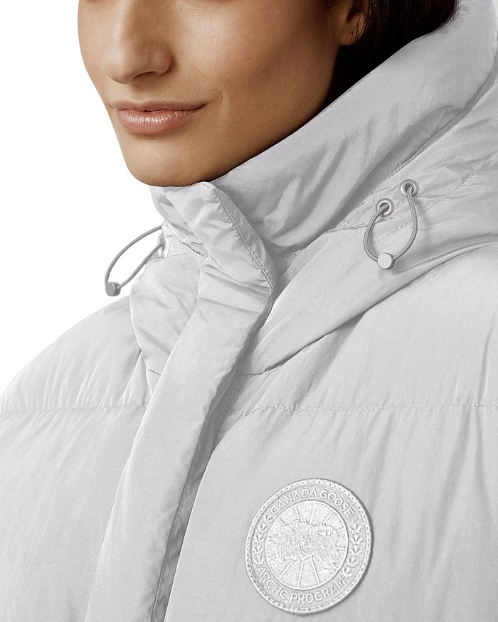 Shop Canada Goose Rayla Hooded Down Puffer Vest In Moonstone