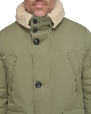 Wittstock Removable Sherpa Fleece Trimmed Waxed Jacket