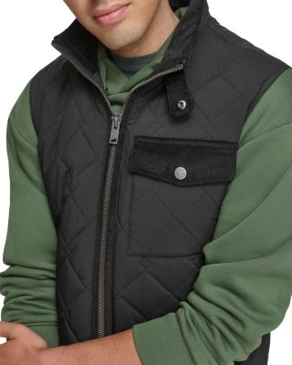 Barnet Quilted Corduroy Trimmed Water Resistant Vest