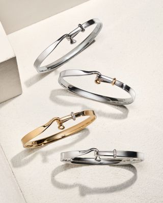 Sterling Silver & 18K Yellow Gold Torun Bangle Bracelet