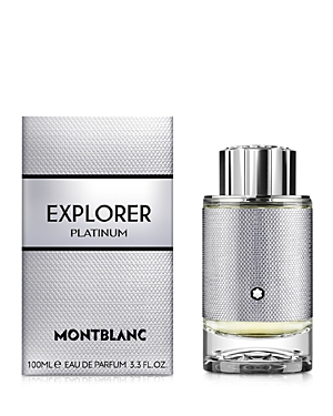 Shop Montblanc Explorer Platinum Eau De Parfum Spray 3.3 Oz.
