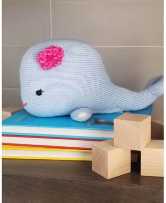 Knit Cotton Whale with Flower - Ages 0+