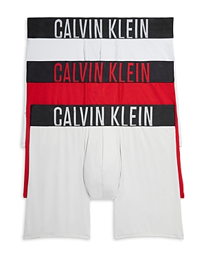 Calvin Klein Intense Power Boxer Briefs, Pack Of 3 In Arctic Ice/rouge/lunar Rock