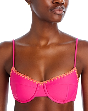 Ramy Brook Emmeline Bikini Top In Perfect Pink