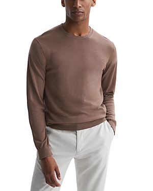 Reiss Wessex Wool Slim Fit Sweater In Brown Sugar