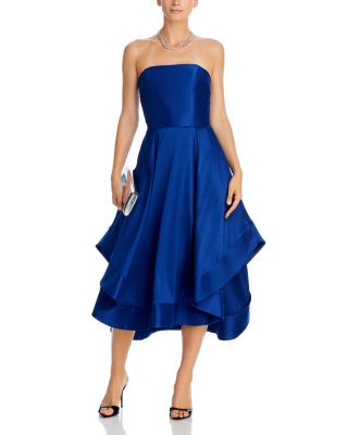 Mikado Strapless Midi Gown - Exclusive