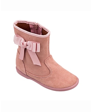 Shop Elephantito Girls' Boots With Bow - Toddler, Little Kid In Suede Pink