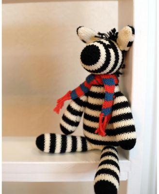Knit Cotton Zebra with Scarf - Ages 0+