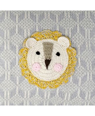 Lion Pillow, 10&amp;quot; x 10&amp;quot;