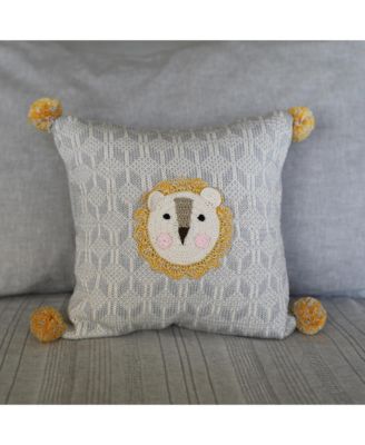 Lion Pillow, 10&amp;quot; x 10&amp;quot;