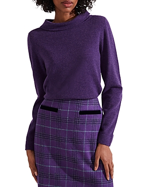 Hobbs London Audrey Sweater In Rich Purple