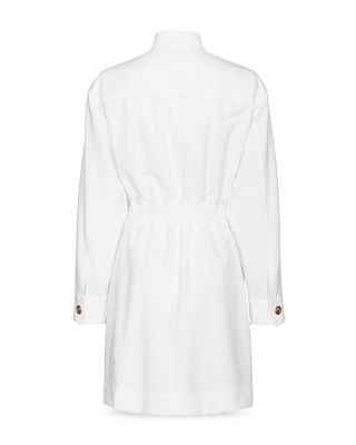 open lace back dress PINKO Women's short white dress in light chiffon  Pavidas