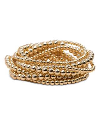 14K Yellow Gold Bead Bracelet