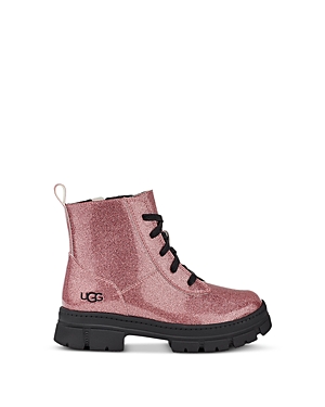 Shop Ugg Girls' Ashton Glitter Booties - Little Kid, Big Kid In Glitter Pink