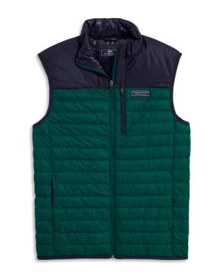 Vineyard Vines Lightweight Packable Puffer Vest In 303 Turf G