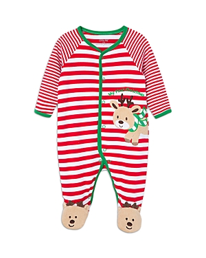 Little Me Boys' Reindeer Striped Footie - Baby