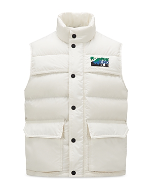 Shop Moncler Arpasson Puffer Vest In Natural