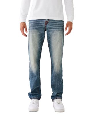 True Religion - Ricky Flap Super T Flap Jeans in Worn Trophy Blue