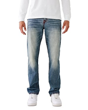 True Religion Ricky Flap Super T Jeans in Worn Trophy Blue