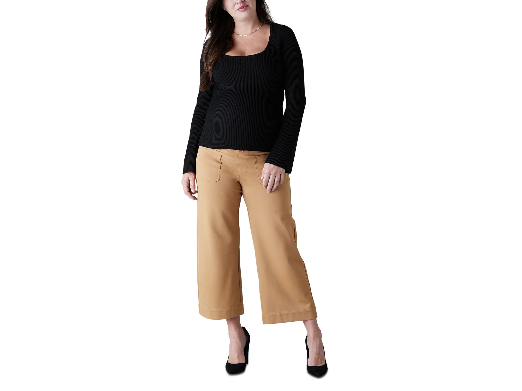 Ribbed Maternity Sweater — Image 3