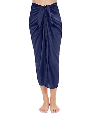 Gottex High Class Cover Up Skirt In Navy